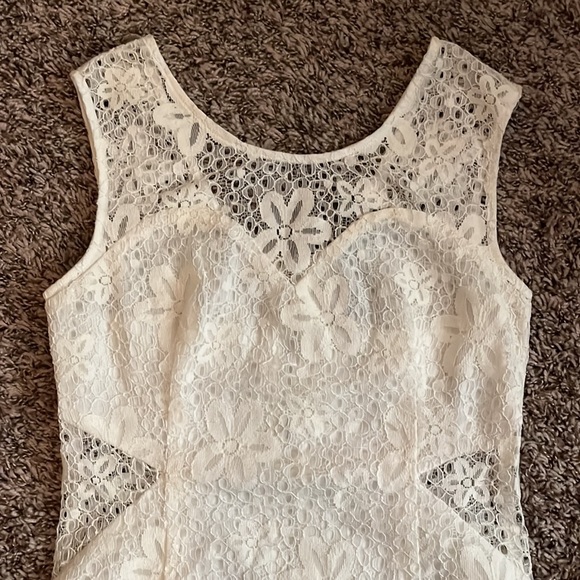 Tobi Moon Collection White Cutout Lace Mini Dress - Picture 4 of 10